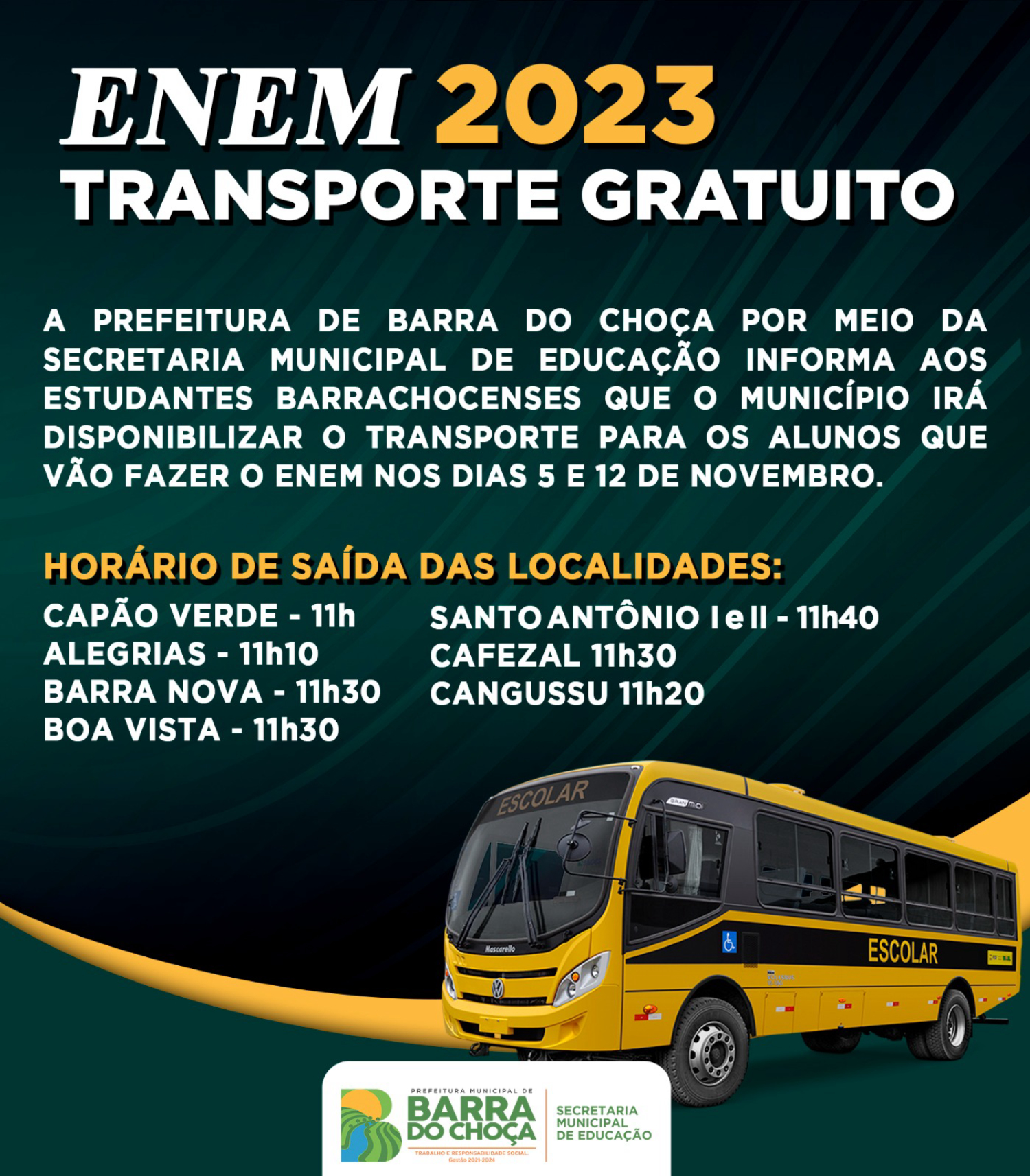 BA: Vitória da Conquista terá mais horários de ônibus neste domingo de  eleições