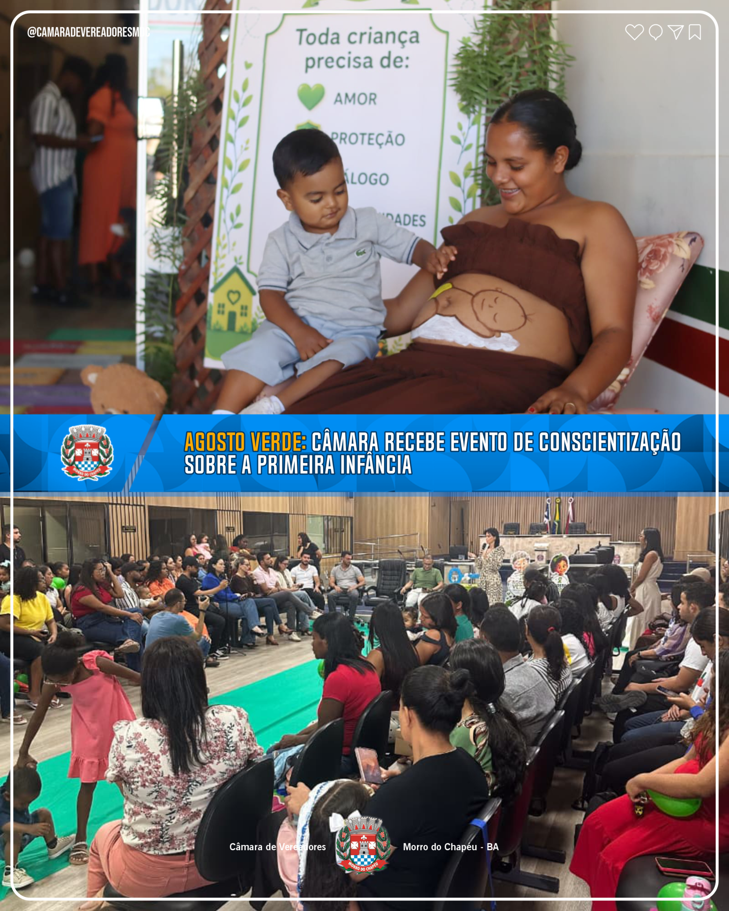 Agosto Verde: Câmara recebe evento de conscientização sobre a primeira infância