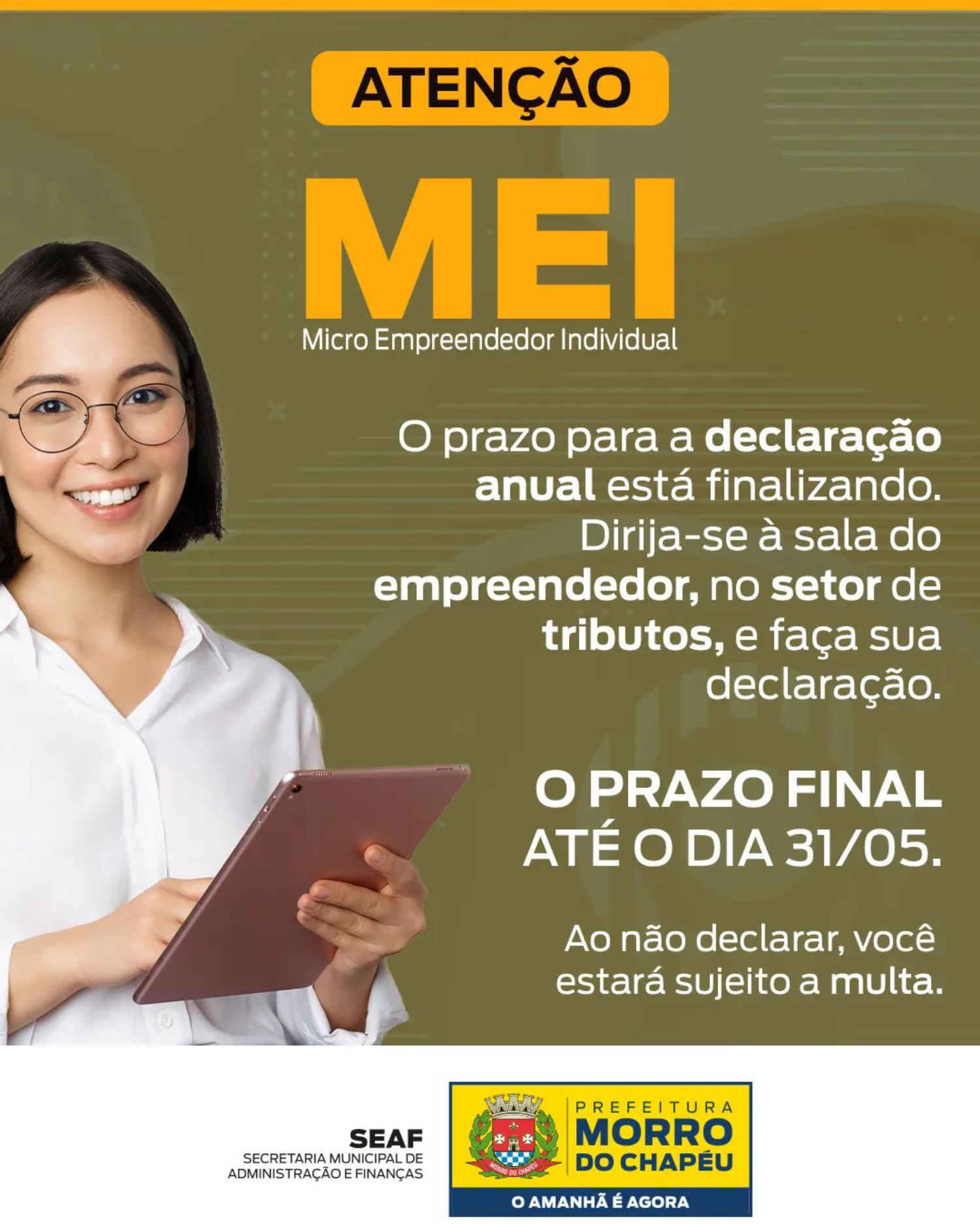 Atenção empreendedores Macuquenses: Prazo do DAS-MEI ampliado